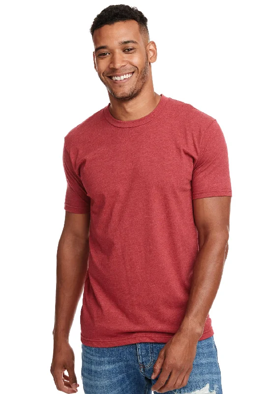 Next Level Mens CVC Jersey Short Sleeve Crewneck T-Shirt - Cardinal Red