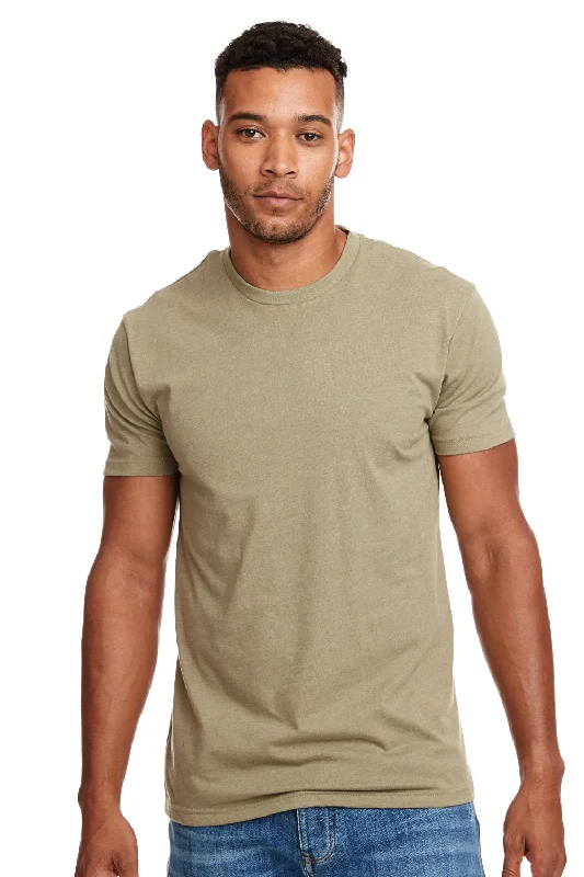 Next Level Mens CVC Jersey Short Sleeve Crewneck T-Shirt - Light Olive