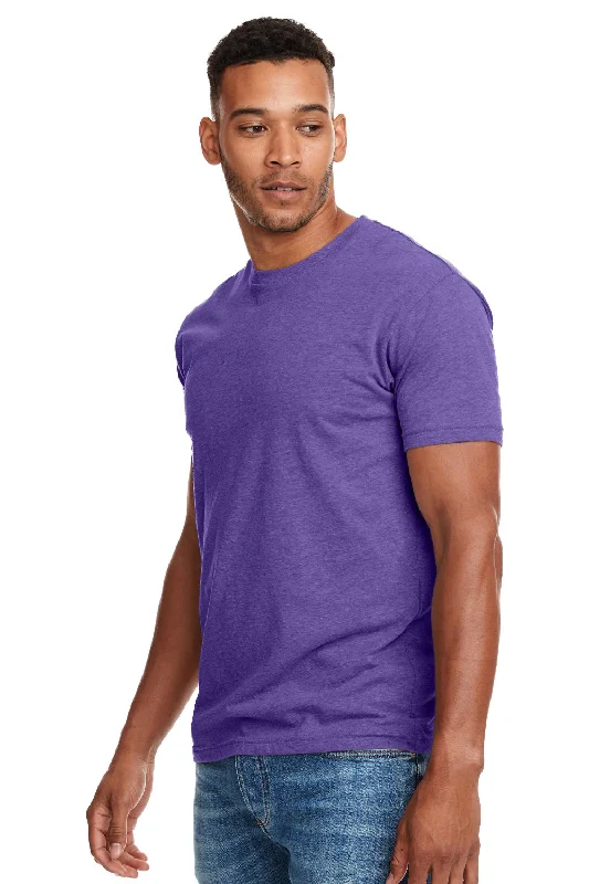 Next Level Mens CVC Jersey Short Sleeve Crewneck T-Shirt - Purple Rush