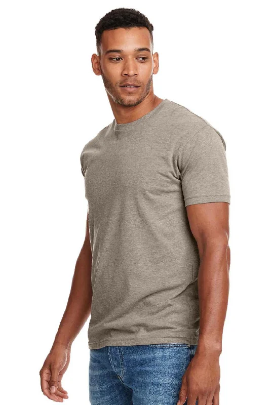 Next Level Mens CVC Jersey Short Sleeve Crewneck T-Shirt - Stone Grey