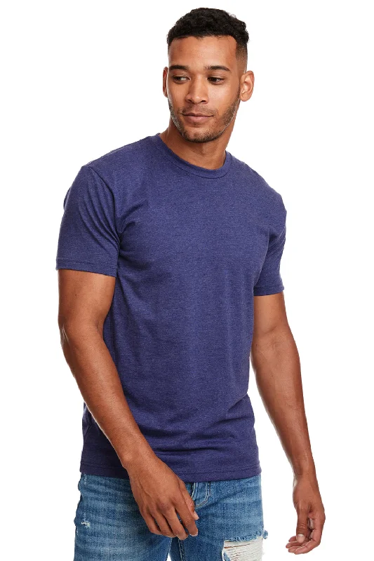 Next Level Mens CVC Jersey Short Sleeve Crewneck T-Shirt - Storm Blue