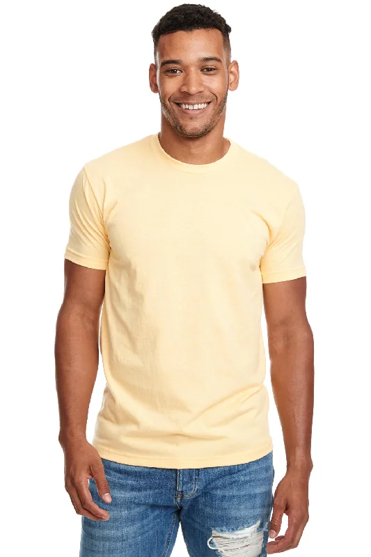 Next Level Mens CVC Jersey Short Sleeve Crewneck T-Shirt - Banana Cream Yellow