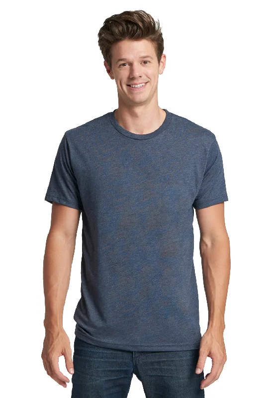 Next Level Mens Jersey Short Sleeve Crewneck T-Shirt - Vintage Navy Blue