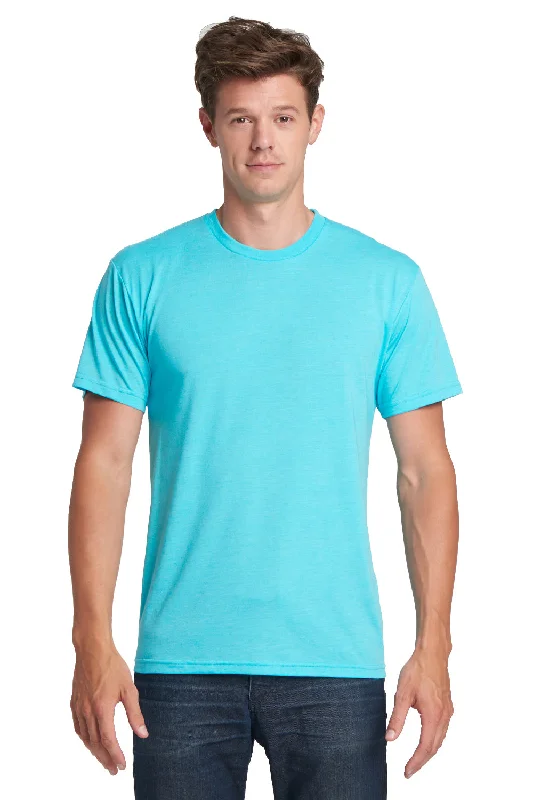 Next Level Mens Jersey Short Sleeve Crewneck T-Shirt - Tahiti Blue