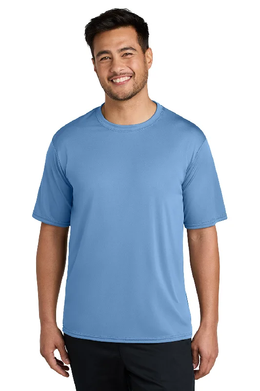 Port & Company Mens Dry Zone Performance Moisture Wicking Short Sleeve Crewneck T-Shirt - Carolina Blue