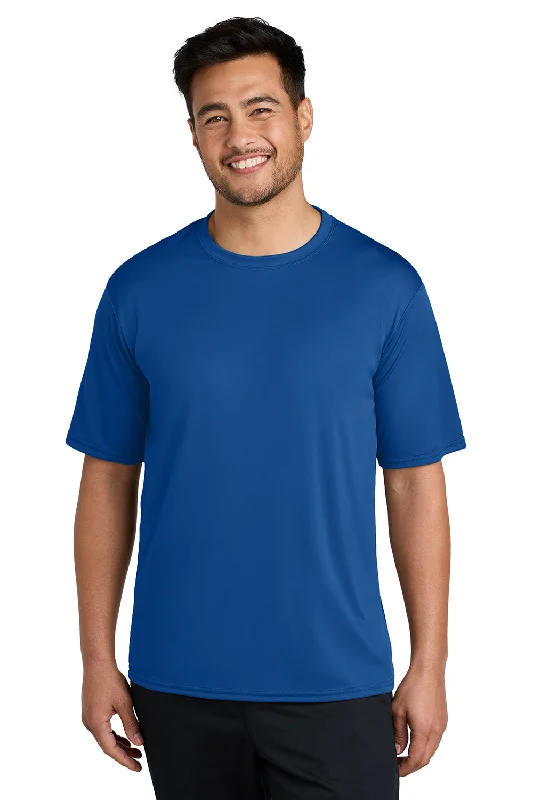 Port & Company Mens Dry Zone Performance Moisture Wicking Short Sleeve Crewneck T-Shirt - True Royal Blue