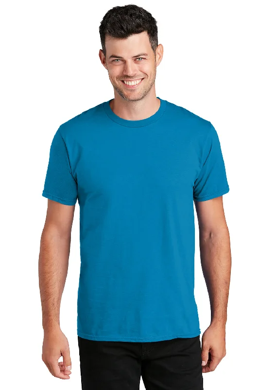 Port & Company Mens Fan Favorite Short Sleeve Crewneck T-Shirt - Sapphire Blue