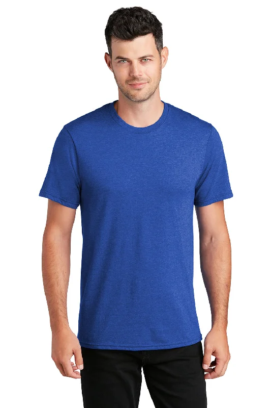 Port & Company Mens Fan Favorite Short Sleeve Crewneck T-Shirt - Heather True Royal Blue