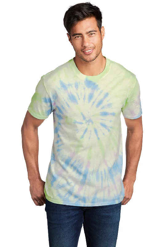 Port & Company Mens Tie-Dye Short Sleeve Crewneck T-Shirt - Watercolor Spiral