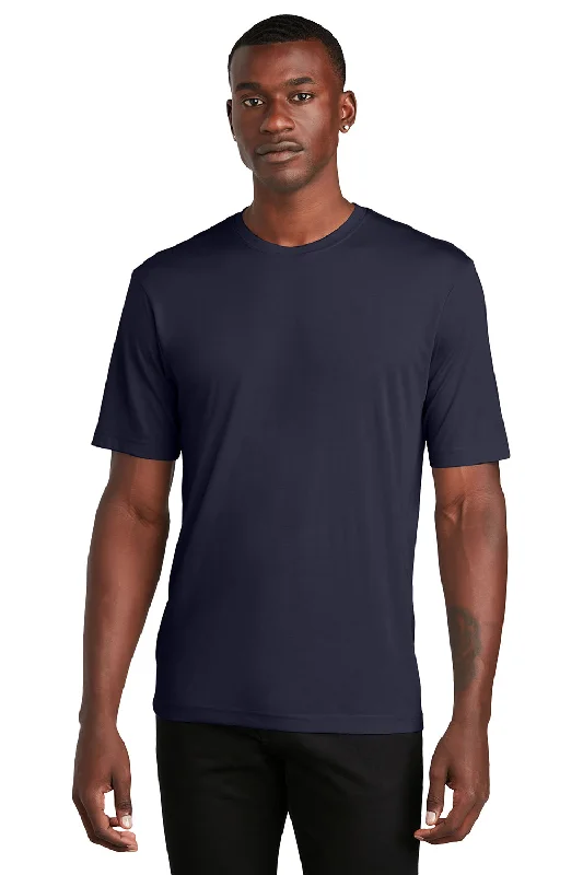 Sport-Tek Mens Competitor Moisture Wicking Short Sleeve Crewneck T-Shirt - True Navy Blue