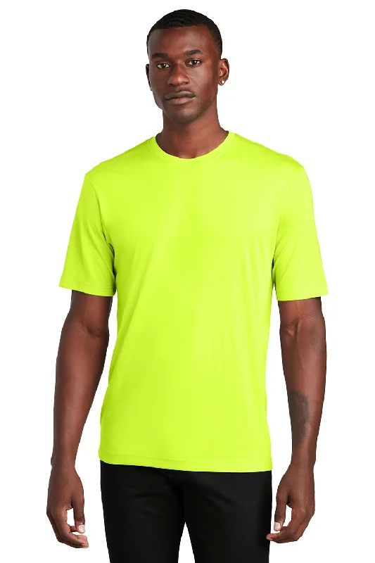 Sport-Tek Mens Competitor Moisture Wicking Short Sleeve Crewneck T-Shirt - Neon Yellow