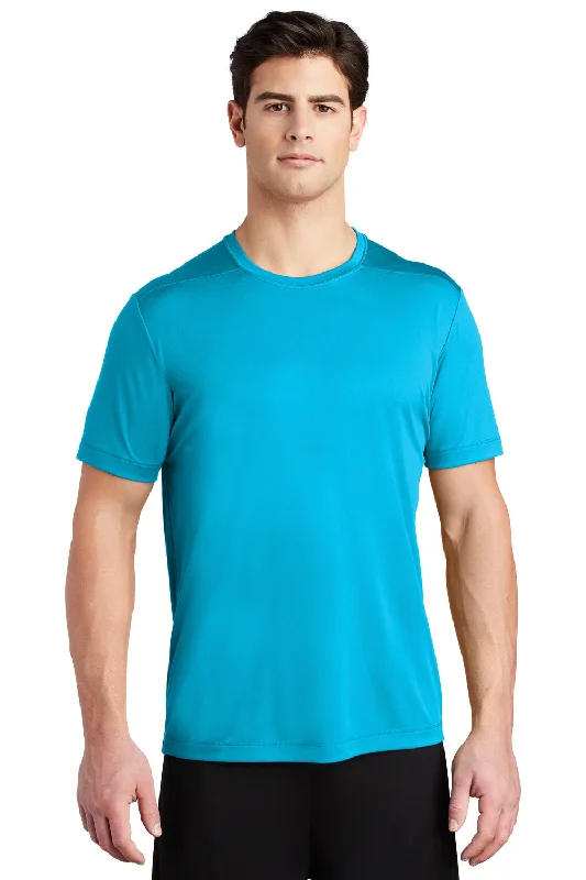 Sport-Tek Mens Moisture Wicking Short Sleeve Crewneck T-Shirt - Sapphire Blue