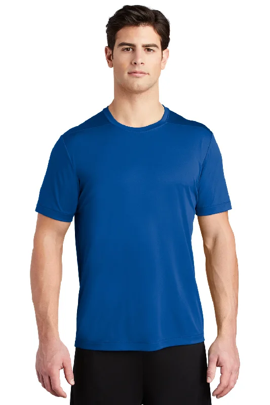 Sport-Tek Mens Moisture Wicking Short Sleeve Crewneck T-Shirt - True Royal Blue