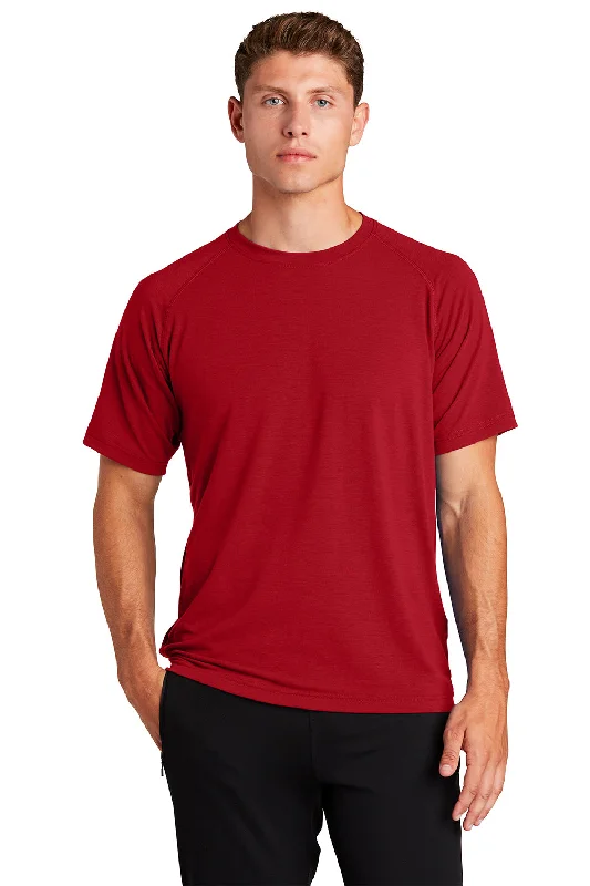 Sport-Tek Mens Ultimate Performance Moisture Wicking Short Sleeve Crewneck T-Shirt - True Red