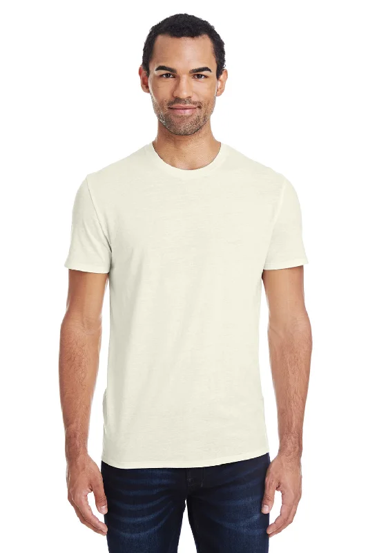 Threadfast Apparel Mens Short Sleeve Crewneck T-Shirt - Cream