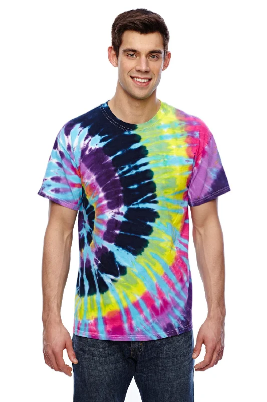 Tie-Dye Mens Short Sleeve Crewneck T-Shirt - Flashback