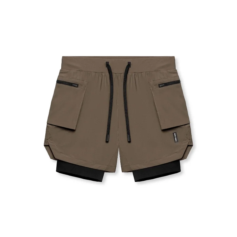 0651. Tetra-Lite® 5" Liner Cargo Short - Deep Taupe