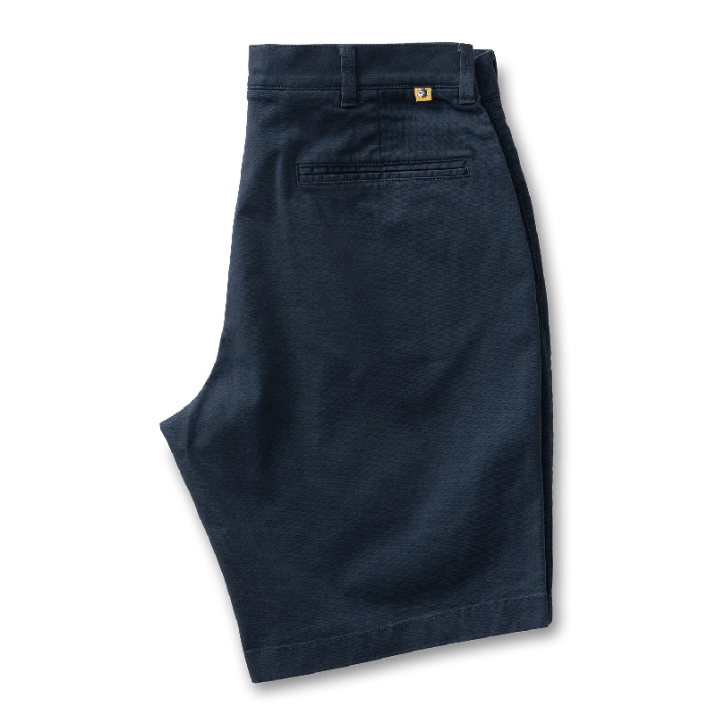 9" Gold School Chino Short- Navy