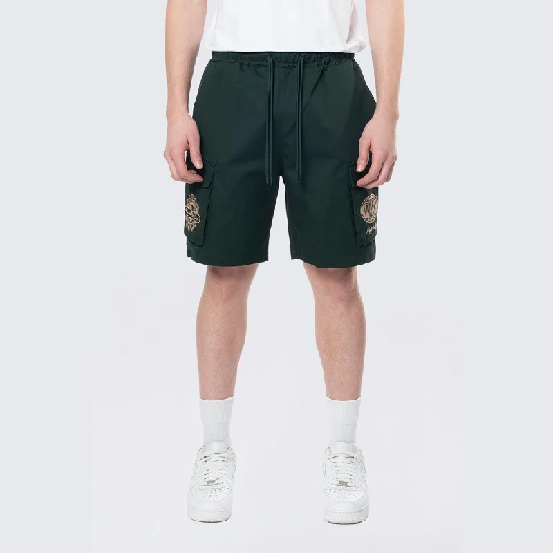 Golf Club Woven Cargo Twill Lounge Shorts - Scarab