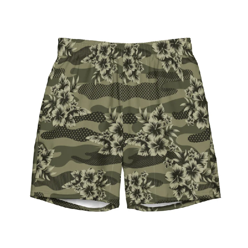 Hawaiian Camo Men's swim trunks