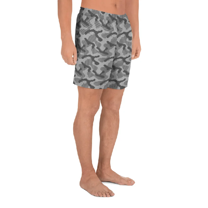 Night Raptor Camo Men's Athletic Shorts