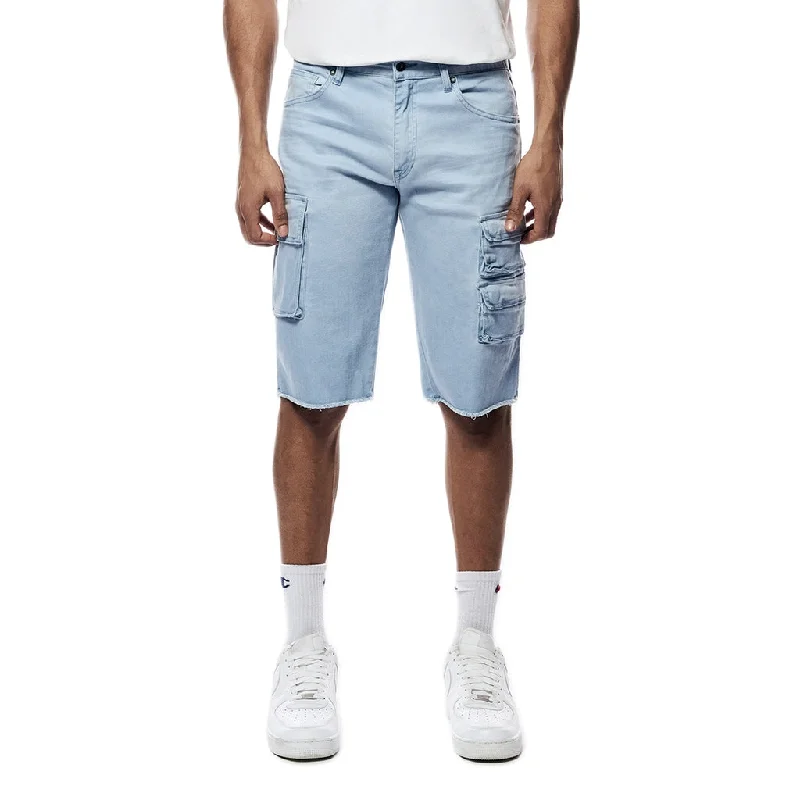 Slim Pigment Dyed Twill Utility Shorts  -Dusty Seabreeze