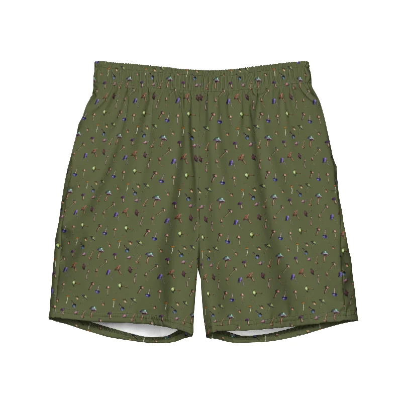 Shroomin' Safari Men's Swim Trunks