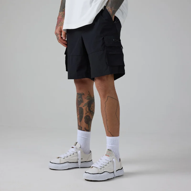 Stretch Tech Cargo Short | Black