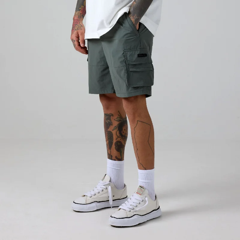 Stretch Tech Cargo Short | Dark Sage