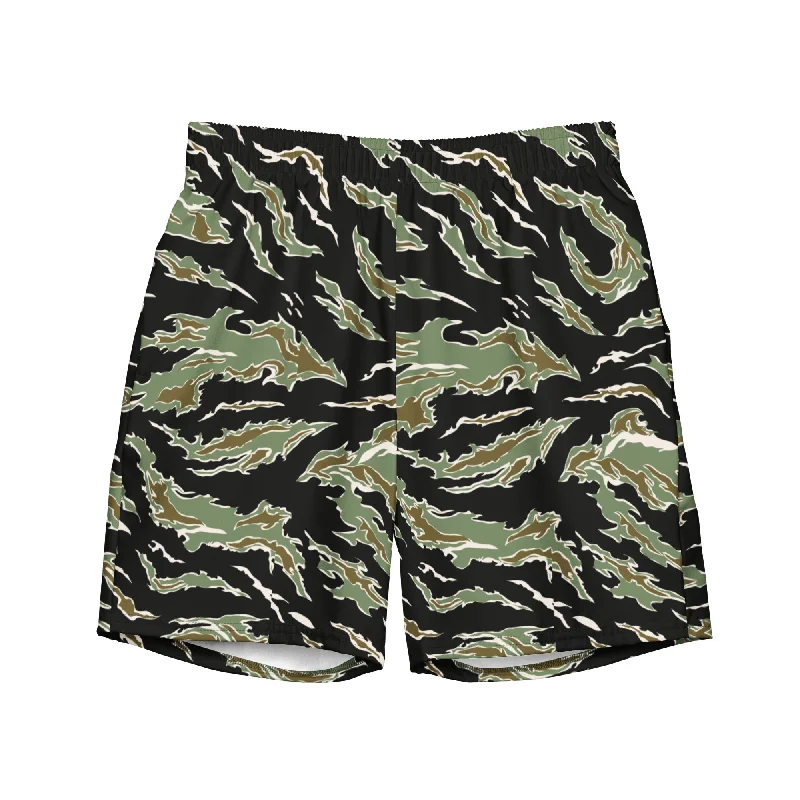 Tiger Stripe Camo Men's Swim Trunks