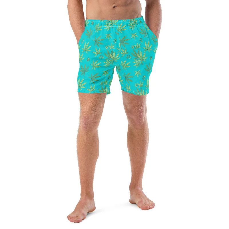 Turquois Chronic Men's Liberty Maniacs Swim Trunks